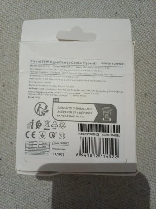 Carregador Xiaomi 90W HyperCharge Combo Type-A