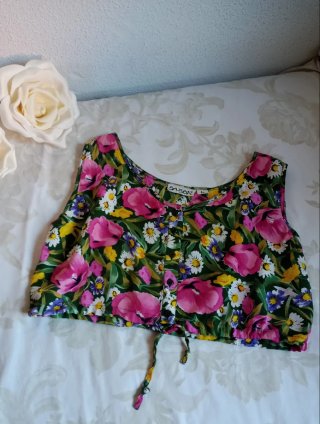 Set Top + Bianco Pantaloni + Collana REGALO