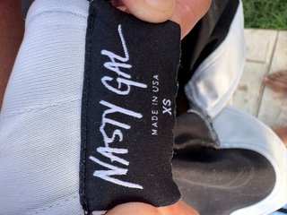 Nasty Gal vestito nero e bianco taglia XS