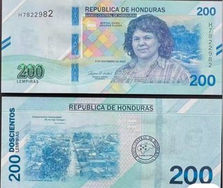 Billete 200 Lempiras Honduras 2023