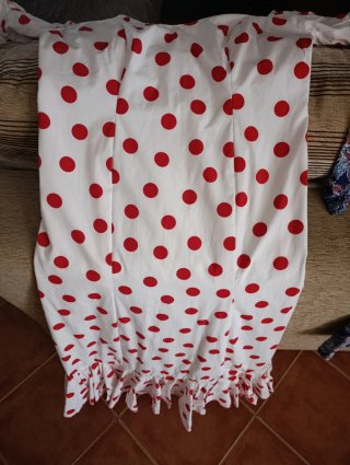 Vestido Flamenca Lunares Rojos