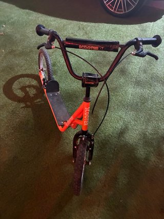 Patinete Scooter Ruedas Grandes Naranja