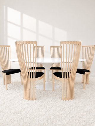 SILLAS COMEDOR TONON PARA ROCHE BOBOIS. ITALIA 80s