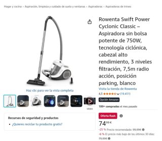 Aspirador Rowenta Swift Power Cyclonic Classic