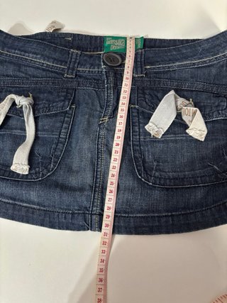 Falda vaquera corta Bershka Talla S