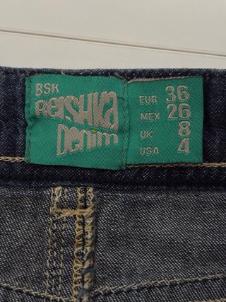 Falda vaquera corta Bershka Talla S
