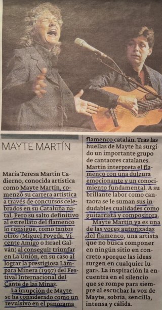 CD de Mayte Martín: "Muy Frágil" (1994)