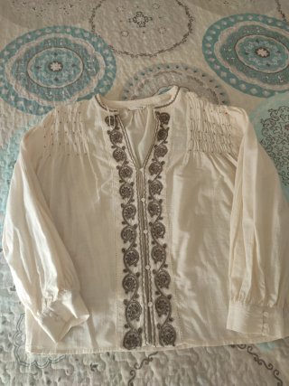 Blusa Zara bordada nueva