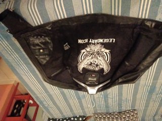 Cazadora Piel Schott Unisex Negra