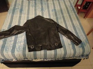 Cazadora Piel Schott Unisex Negra