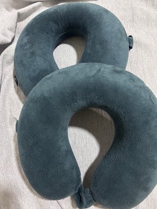 Almohada de viaje azul 2 x 7 €