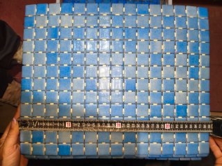 Gresite para piscina azul