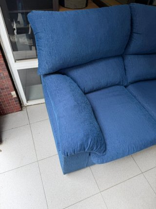 Sofá de 2 plazas azul