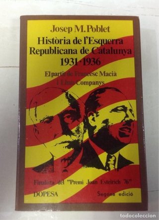 Libro Historia de l'Esquerra Republicana de Catalu