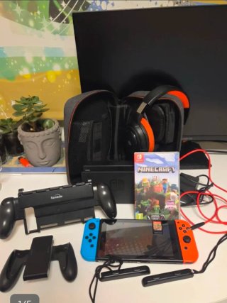 Nintendo Switch Minecraft + Accesorios