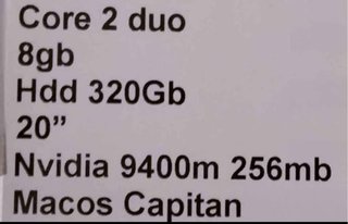 Vendo Ordenador Apple iMac Plata