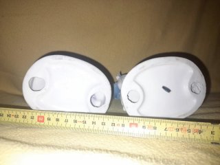 Pareja figuras porcelana azul y blanco