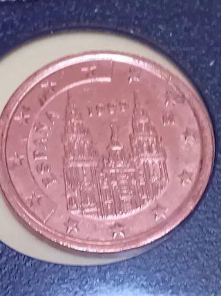 Monete da 1 centesimo 1999, 2000, 2001, 2002