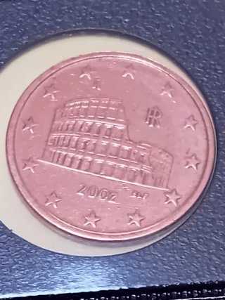 Monete da 1 centesimo 1999, 2000, 2001, 2002