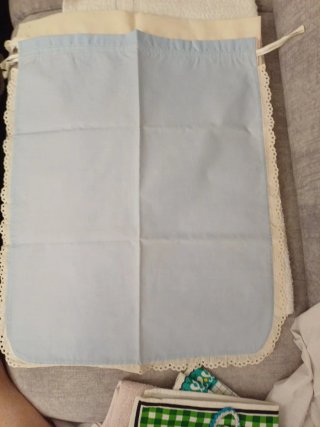 Lote Toalla Paño cocina Mantel Bolsa tela Delantal