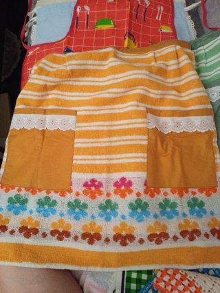 Lote Toalla Paño cocina Mantel Bolsa tela Delantal