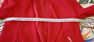 Blazer H&M Rosso Taglia 34 EUR XS Asimmetrico
