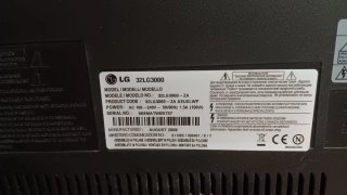 Televisión LG Negra