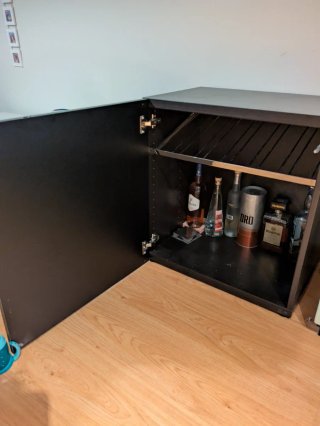 Mueble Botellero BESTA Negro Ikea