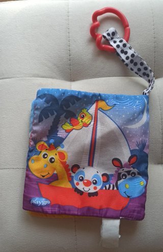 Set Playgro per bambini: sonaglio + libro + palla
