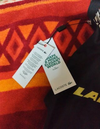 Vestido de baño Lacoste negro