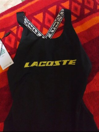 Vestido de baño Lacoste negro