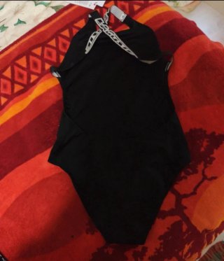 Vestido de baño Lacoste negro