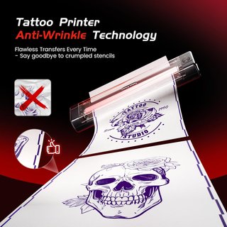 Impresora térmica para tatuajes+100 papel transfer