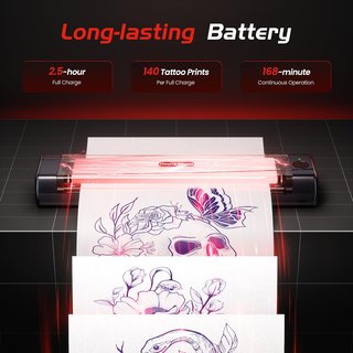 Impresora térmica para tatuajes+100 papel transfer
