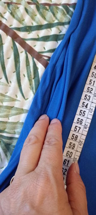 Vestito T-Shirt Blu Elettrico con Tasche