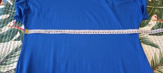 Vestito T-Shirt Blu Elettrico con Tasche