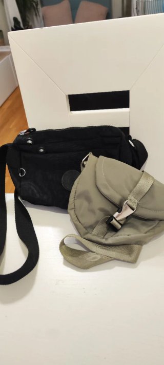 Pack de 2 Bandoleras mujer negro y verde militar