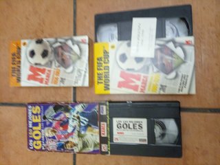 Lote VHS Fútbol Real Madrid Barça FIFA goles