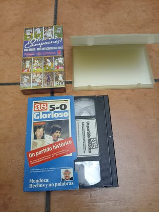 Lote VHS Fútbol Real Madrid Barça FIFA goles