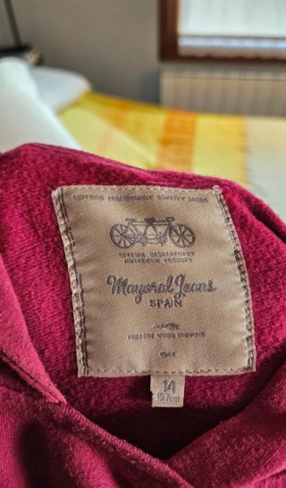 Sudadera Mayoral capucha niña/o. 13-14 años