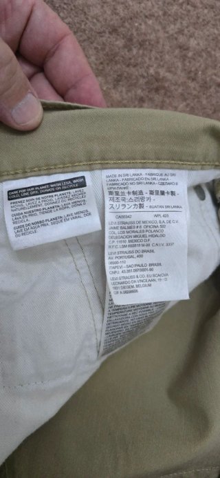 Pantalones Levis w34 marrones claros