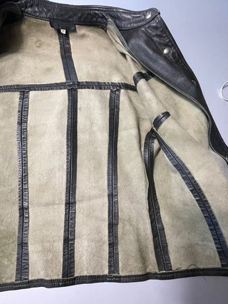 Camicia in pelle nappa