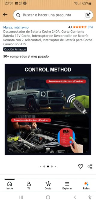 Cortacorrientes Batería Coche 12V 240A