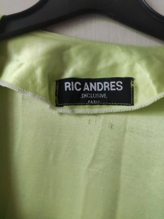 Vestido verde drapeado
