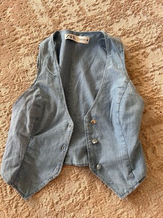 Chaleco Zara azul