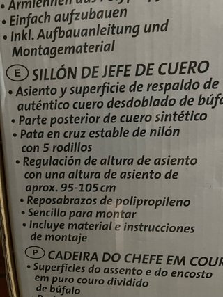 Sillón Director Cuero Negro