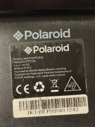 tableta Android de la marca Polaroid