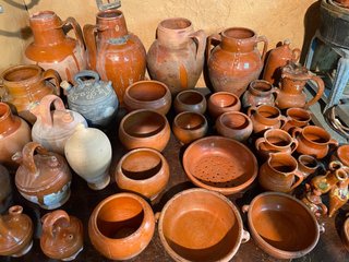 Piezas de barro antiguas.