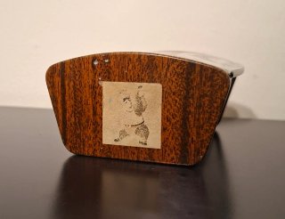 Antigua Caja Cofre de Metal Macizo Biosca - 1950C.