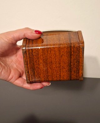Antigua Caja Cofre de Metal Macizo Biosca - 1950C.